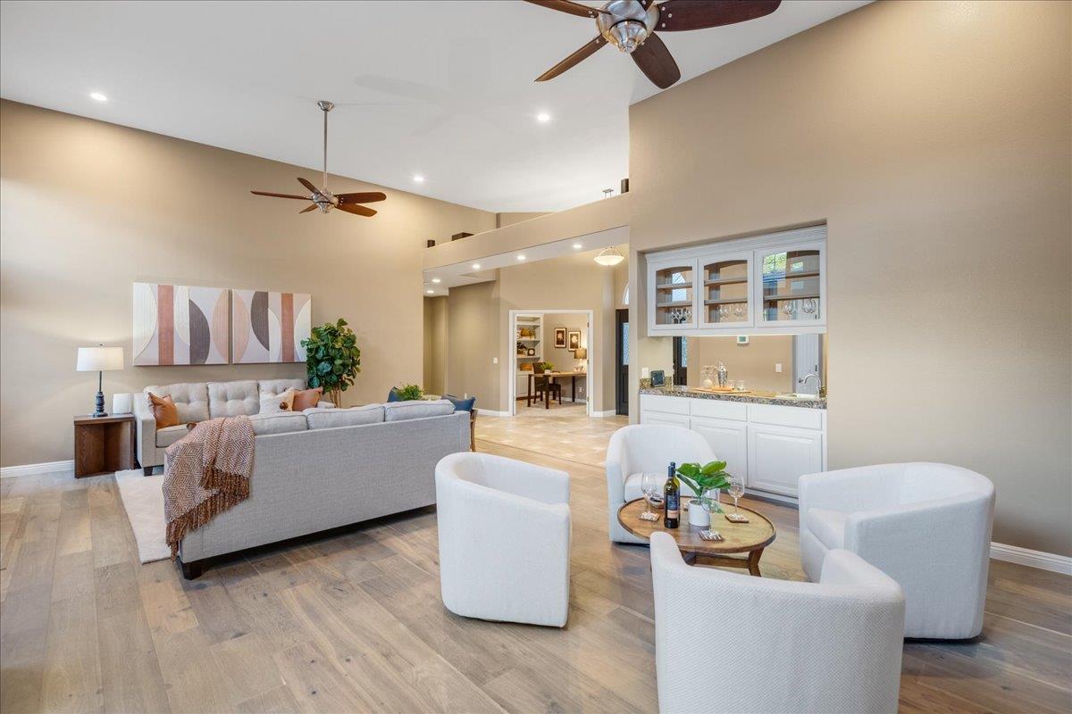 17446 Serene Drive Morgan Hill, CA 95037 - Photo 16 of 82 a living room with furniture and a wooden floor