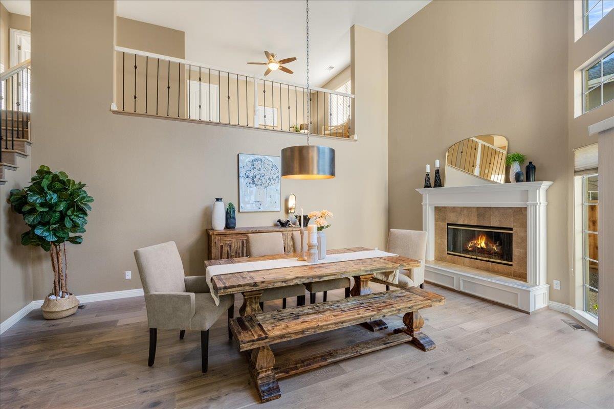 17446 Serene Drive Morgan Hill, CA 95037 - Photo 19 of 82 a living room with furniture and a fireplace
