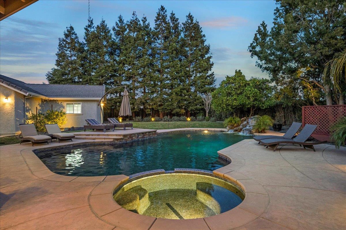 17446 Serene Drive Morgan Hill, CA 95037 - Photo 62 of 82 a view of a swimming pool with a patio