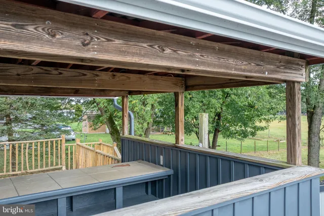 a view of outdoor space with seating area
