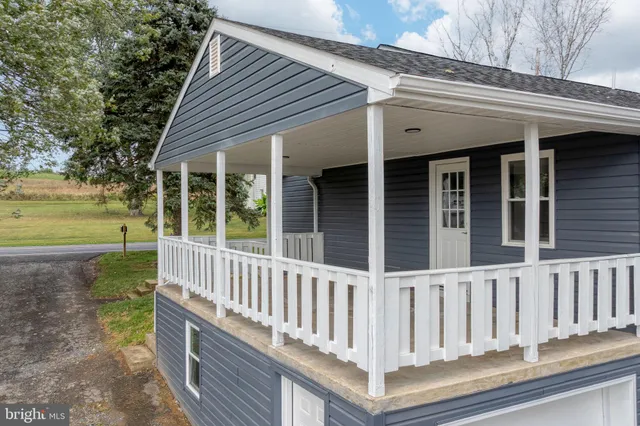 a view of a house with a deck