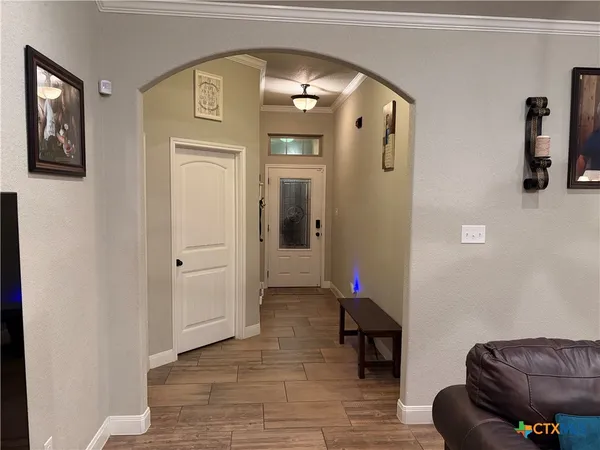 a view of livingroom with furniture and wooden floor