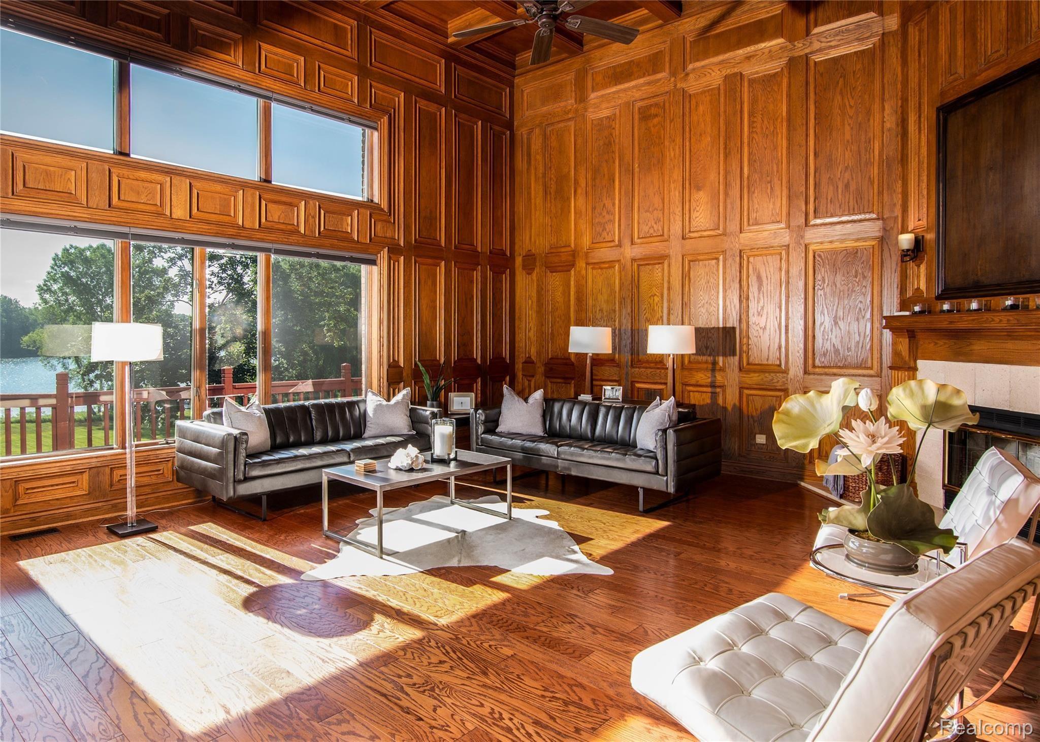 10165 Marshall Road South Lyon, MI 48178 - Photo 19 of 79 Great Room w/ Amazing Views of Fish Lake!!