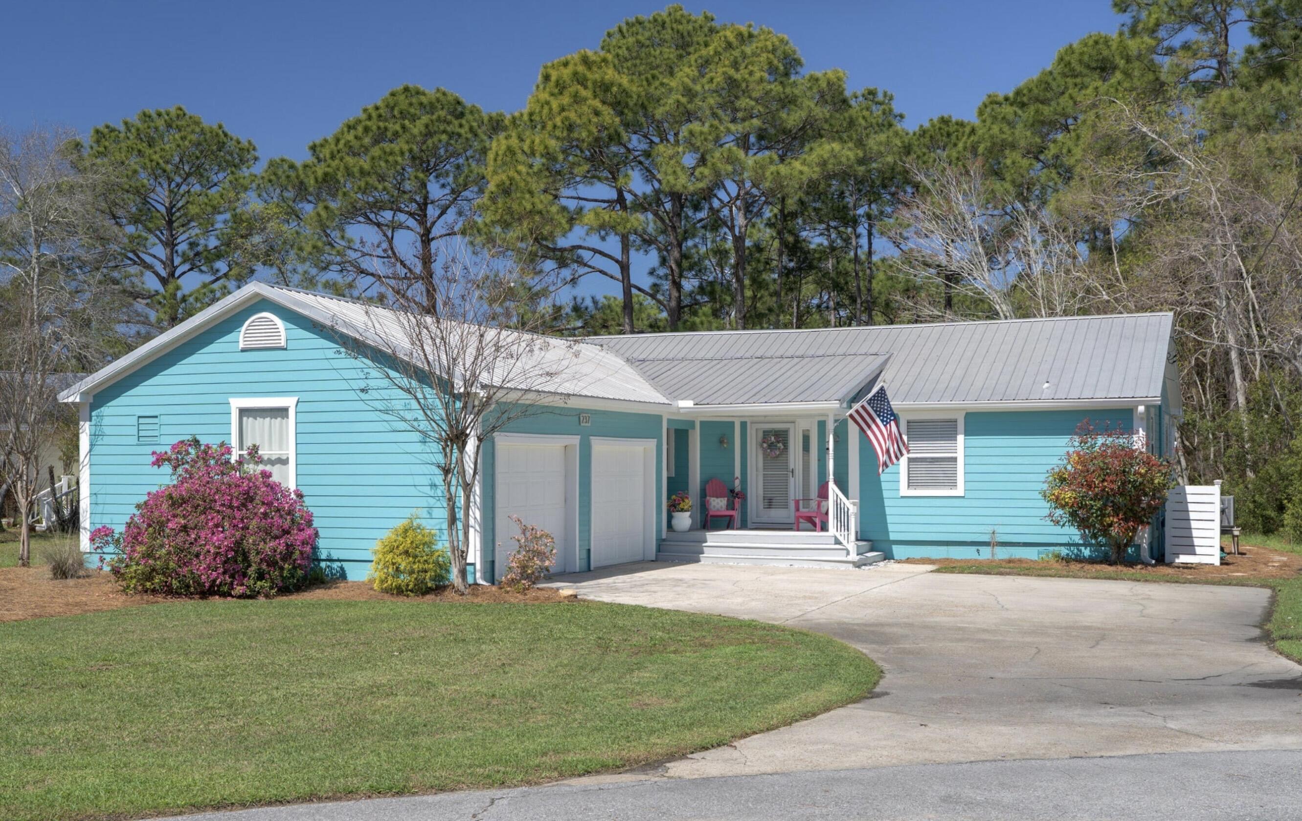 237 Monarch Drive Santa Rosa Beach, FL 32459 - Photo 28 of 30 front view of a house and a yard