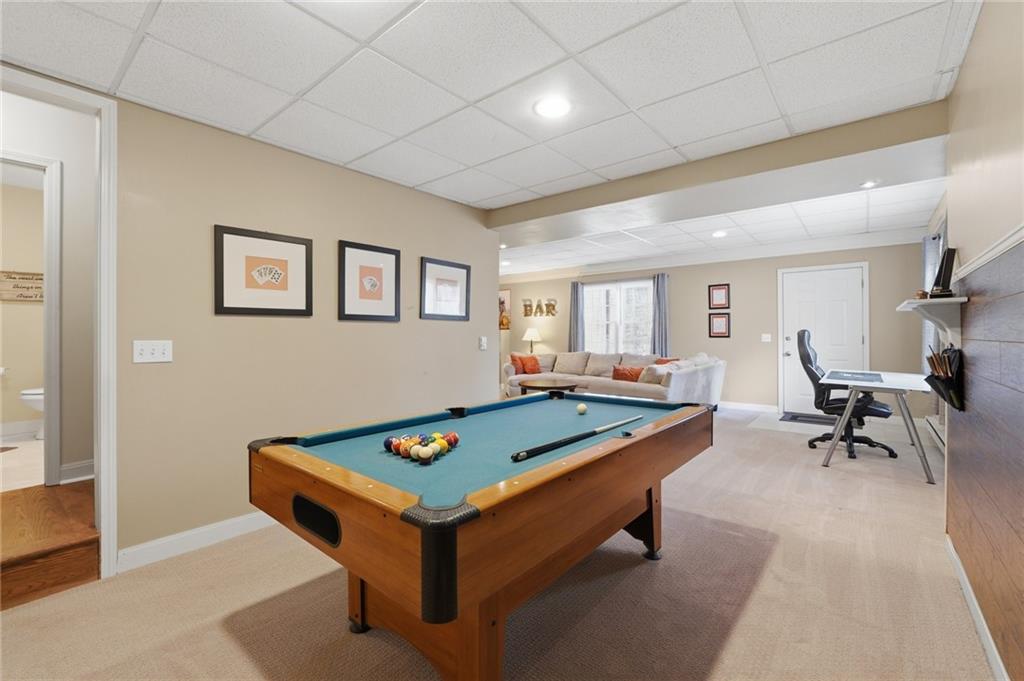 3341 Danielle Way Suwanee, GA 30024 - Photo 10 of 39 a room with pool table and windows