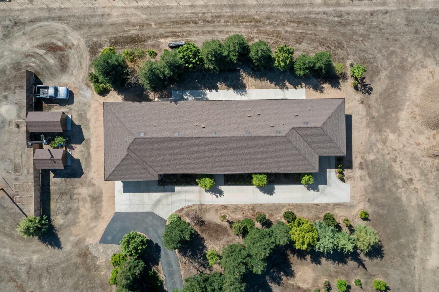 1255 Root Road Modesto, CA 95357 - Photo 47 of 52 an aerial view of house with yard and green space