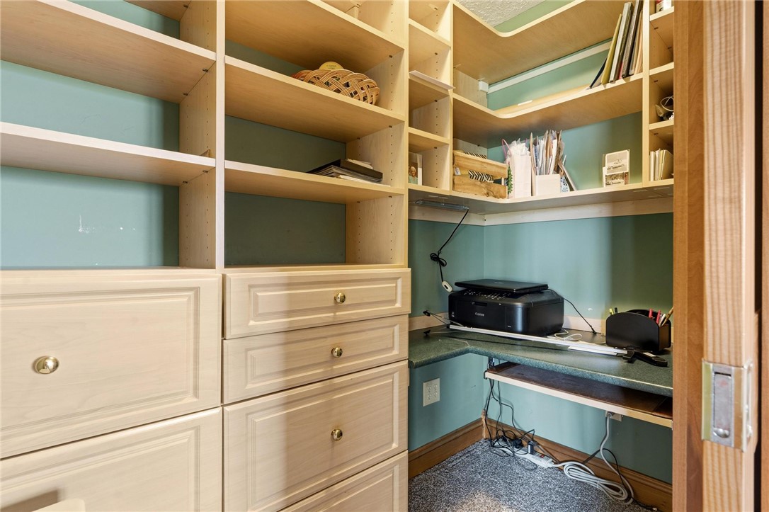 4971 Lackey Road Cedarville, OH 45314 - Photo 59 of 79 This closet offers practical storage solutions and a dedicated workspace.