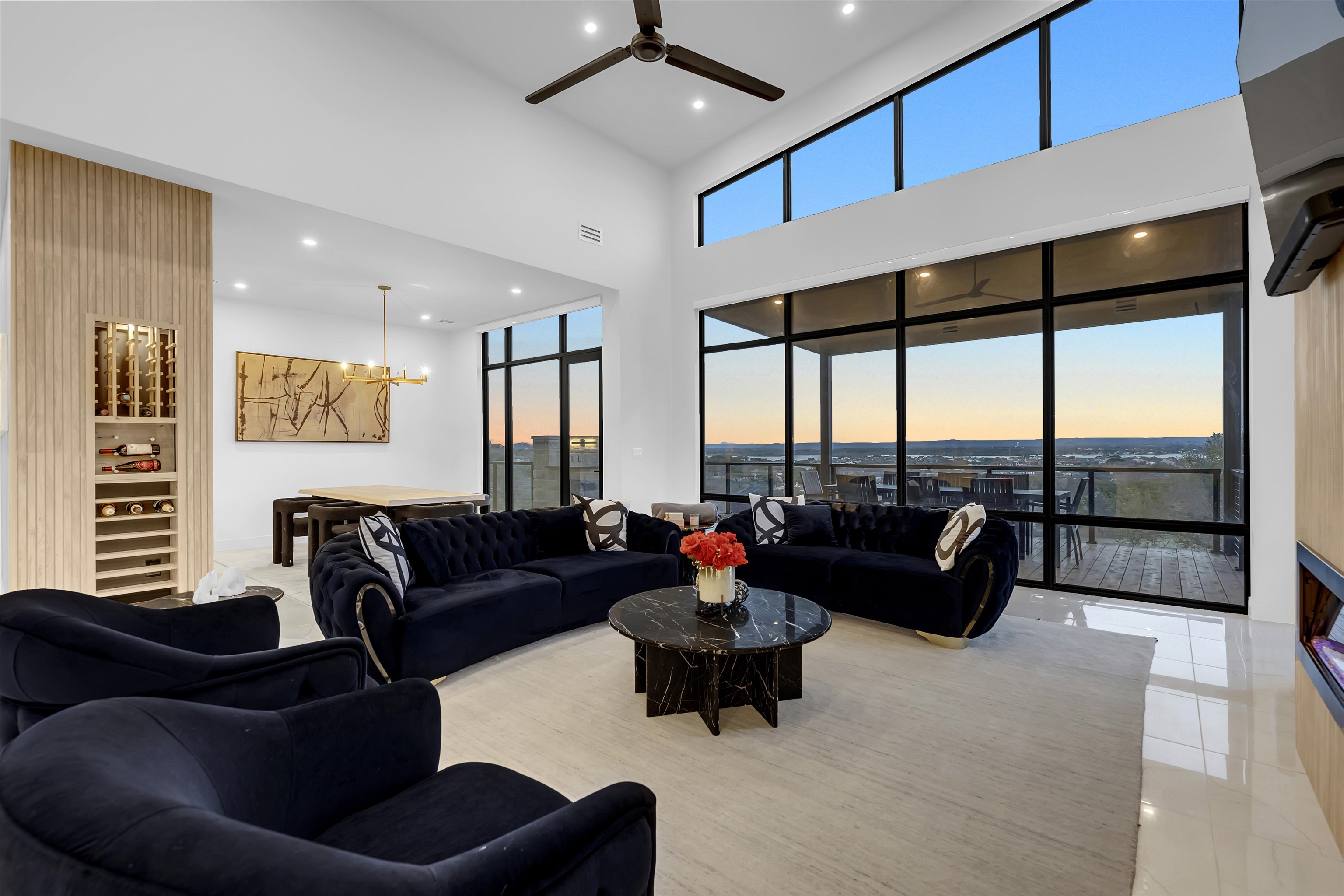 207 Kites Court Horseshoe Bay, TX 78657 - Photo 5 of 30 a living room with furniture and a large window