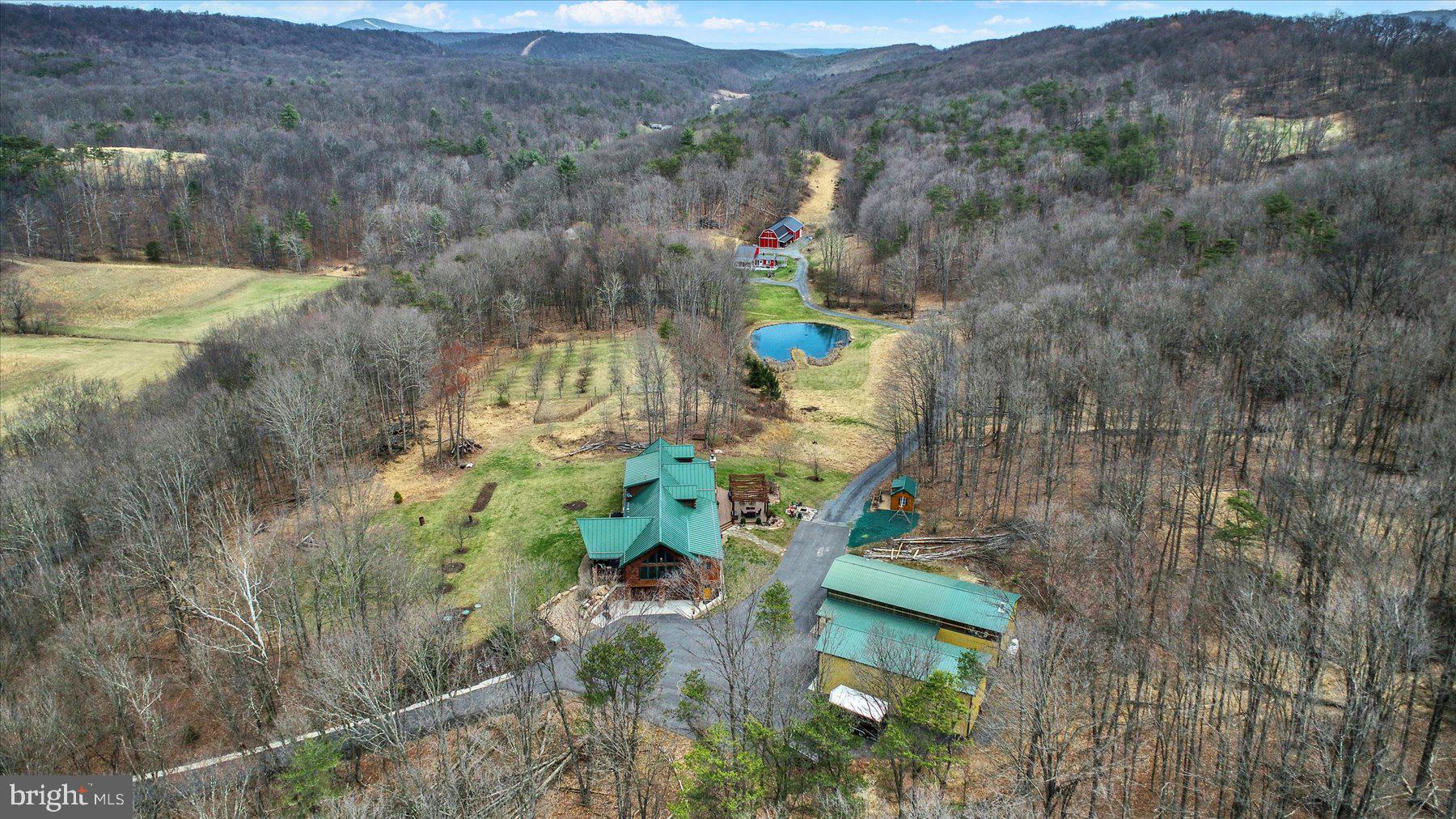 1560 Rhine Hollow Road East Waterford, PA 17021 - Photo 106 of 113 a aerial view of a house with a yard