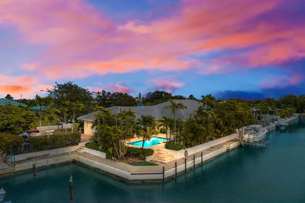 a view of a lake with a mountain