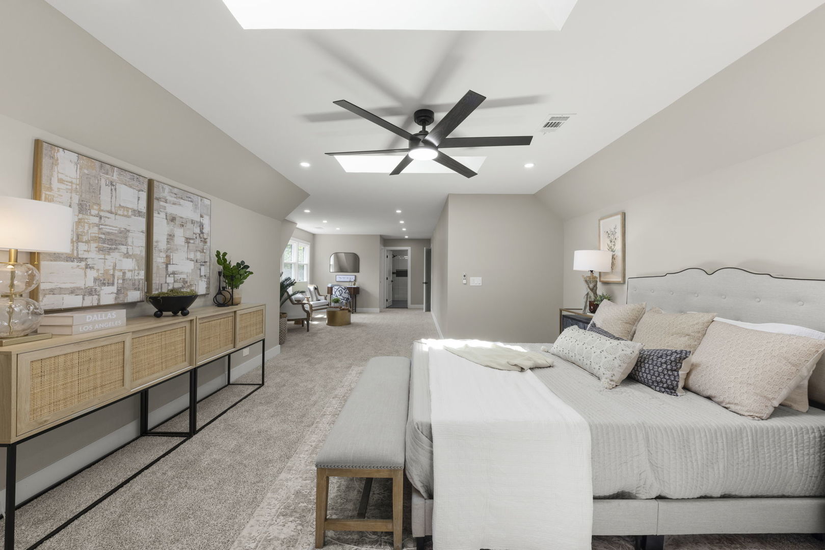 625 Edward Road Naperville, IL 60540 - Photo 21 of 47 a large white bed in a white room