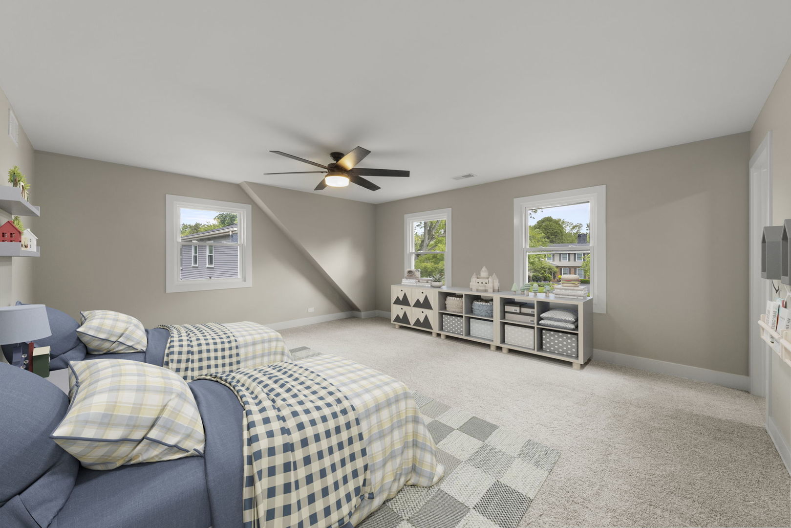 625 Edward Road Naperville, IL 60540 - Photo 29 of 47 a bedroom with furniture and a large window