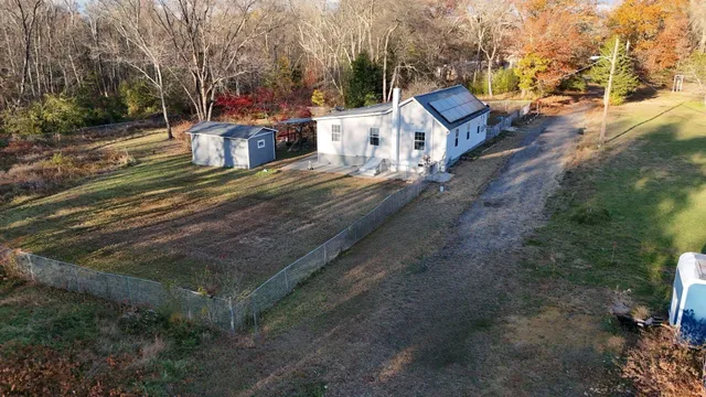 a view of a park with pathway