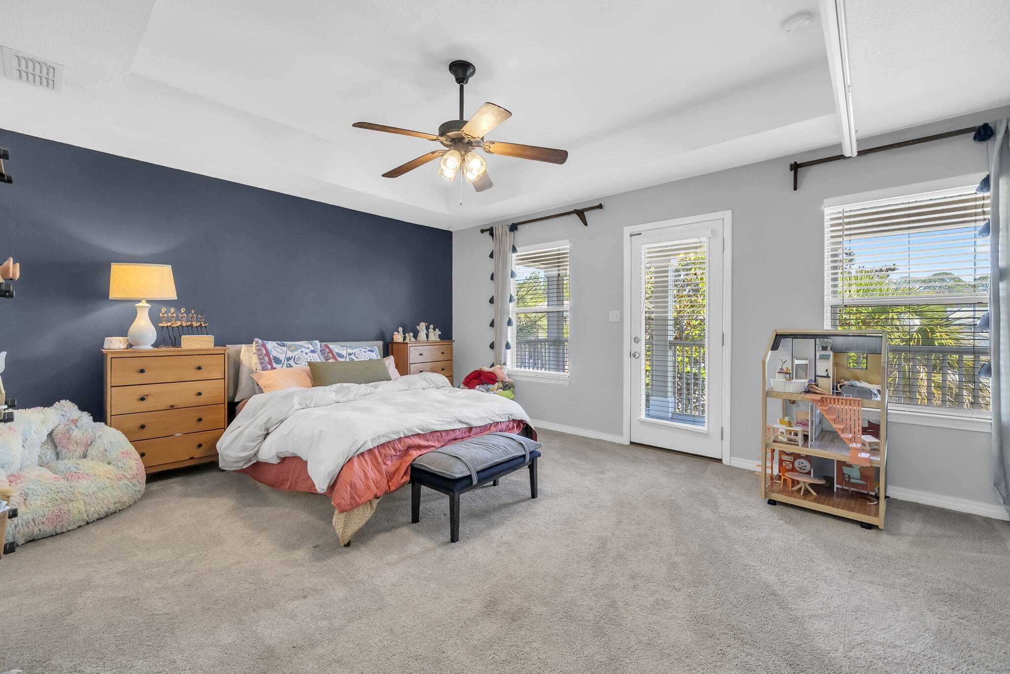98 Bald Eagle Drive Santa Rosa Beach, FL 32459 - Photo 28 of 48 a bedroom with two beds and large windows