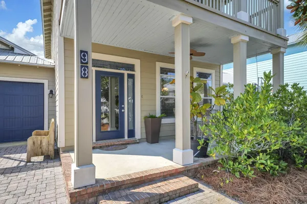 a view of a entryway front of house