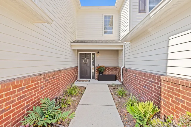 a balcony with a rug