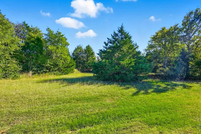 a view of an outdoor space and swimming pool