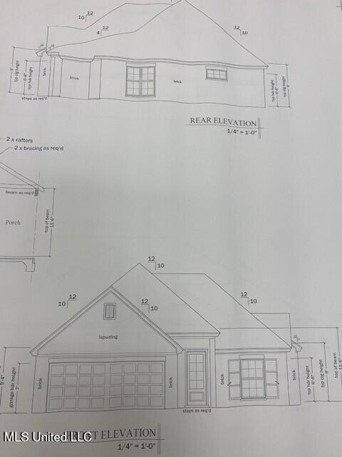 119 St Lucia Drive Madison, MS 39110 - Photo 3 of 5 Lot 93 Frt -Rear Elevations