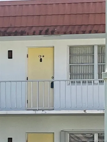 a view of front door