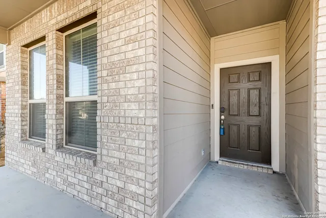 a view of front door of house