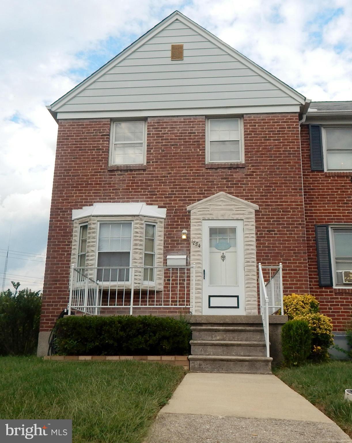 a front view of a house