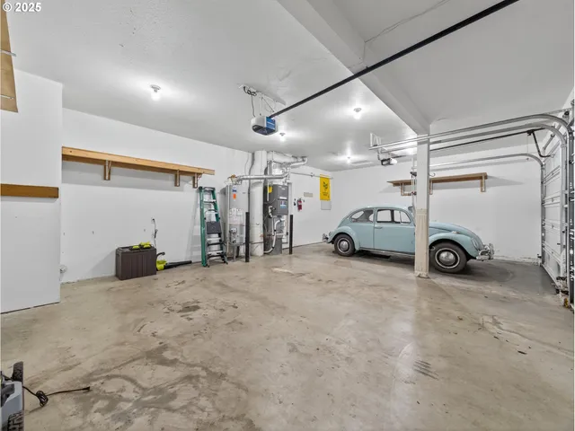 a view of a car garage
