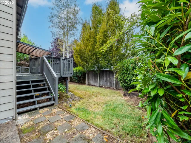 a view of a roof deck with couches