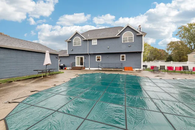 a childrens park with lots of swings and slides