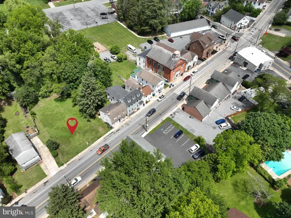 an aerial view of a