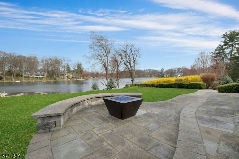 17 Briarcliff Road Mountain Lakes, NJ 07046 - Photo 44 of 50 a view of a garden with water fountain in front of it