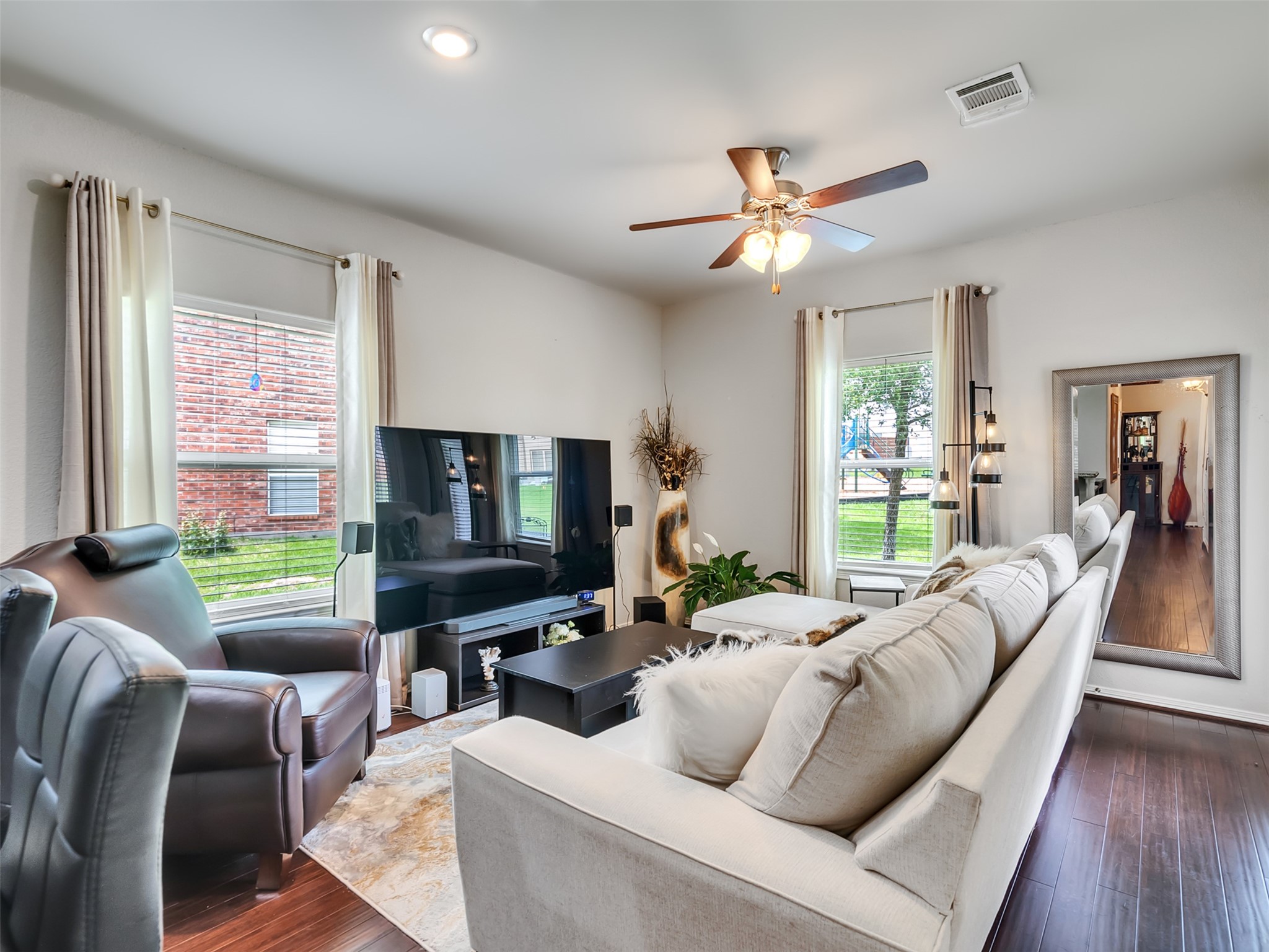 278 Capetown Montgomery, TX 77356 - Photo 13 of 27 a living room with furniture and a flat screen tv