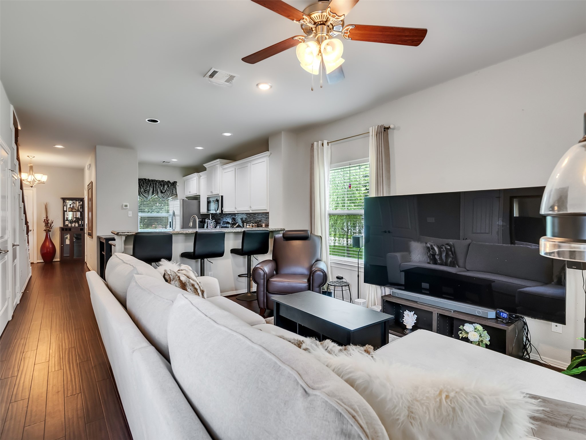278 Capetown Montgomery, TX 77356 - Photo 16 of 27 a living room with furniture and a wooden floor
