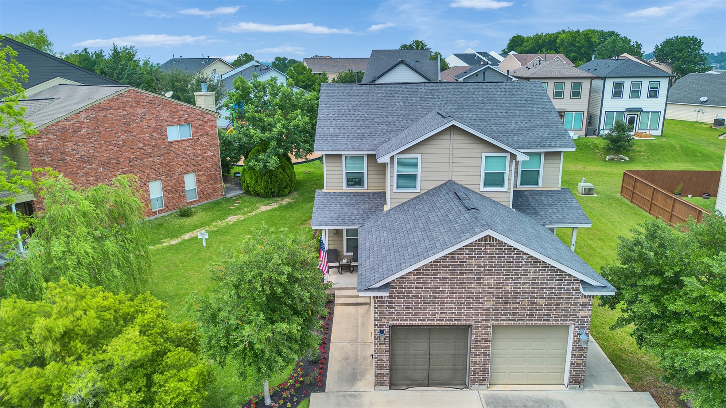 278 Capetown Montgomery, TX 77356 - Photo 6 of 27 an aerial view of house with yard and green space