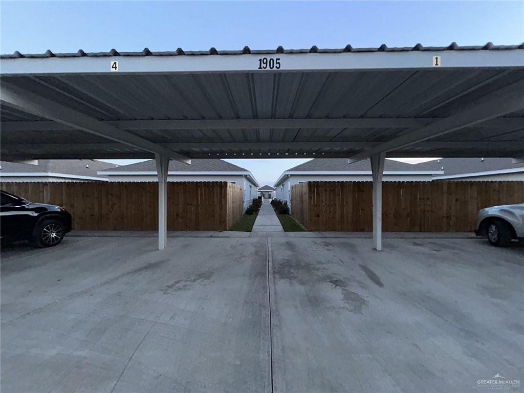 a view of parking garage