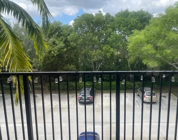 a view of a balcony