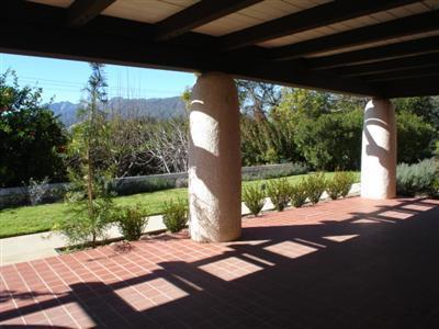 317 Fairview Road Ojai, CA 93023 - Photo 8 of 11 a view of a porch with furniture and yard