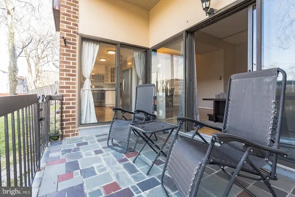 a outdoor space with furniture