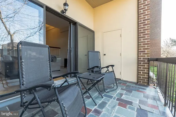 a outdoor space with furniture