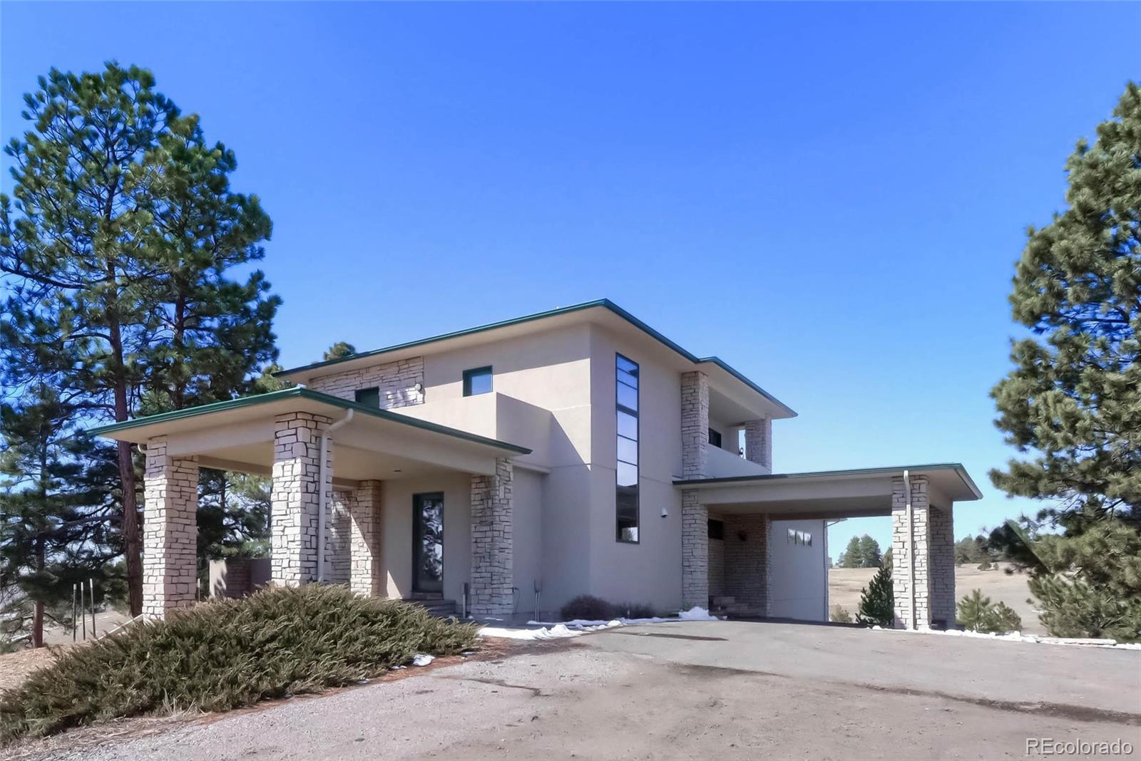 40273 County Road 13 Elizabeth, CO 80107 - Photo 21 of 40 front view of a house with a plants