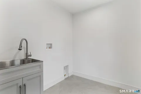 a close view of a sink and tap