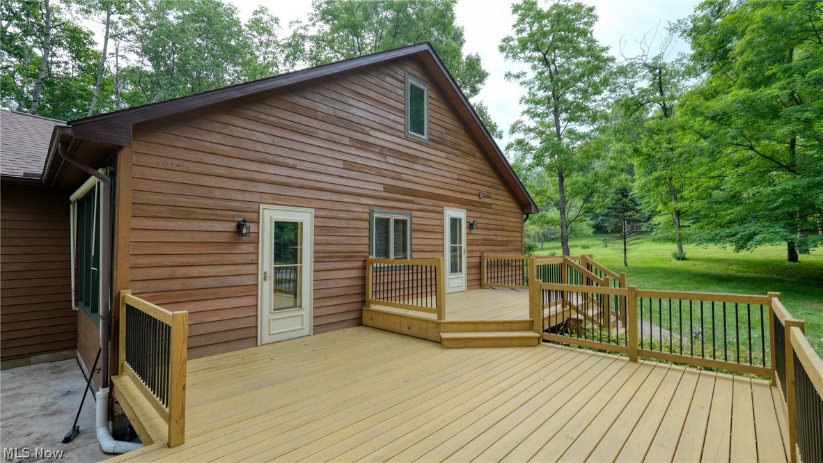 69711 Styx Hill Road Freeport, OH 43973 - Photo 2 of 38 Side of the home off driveway - new deck