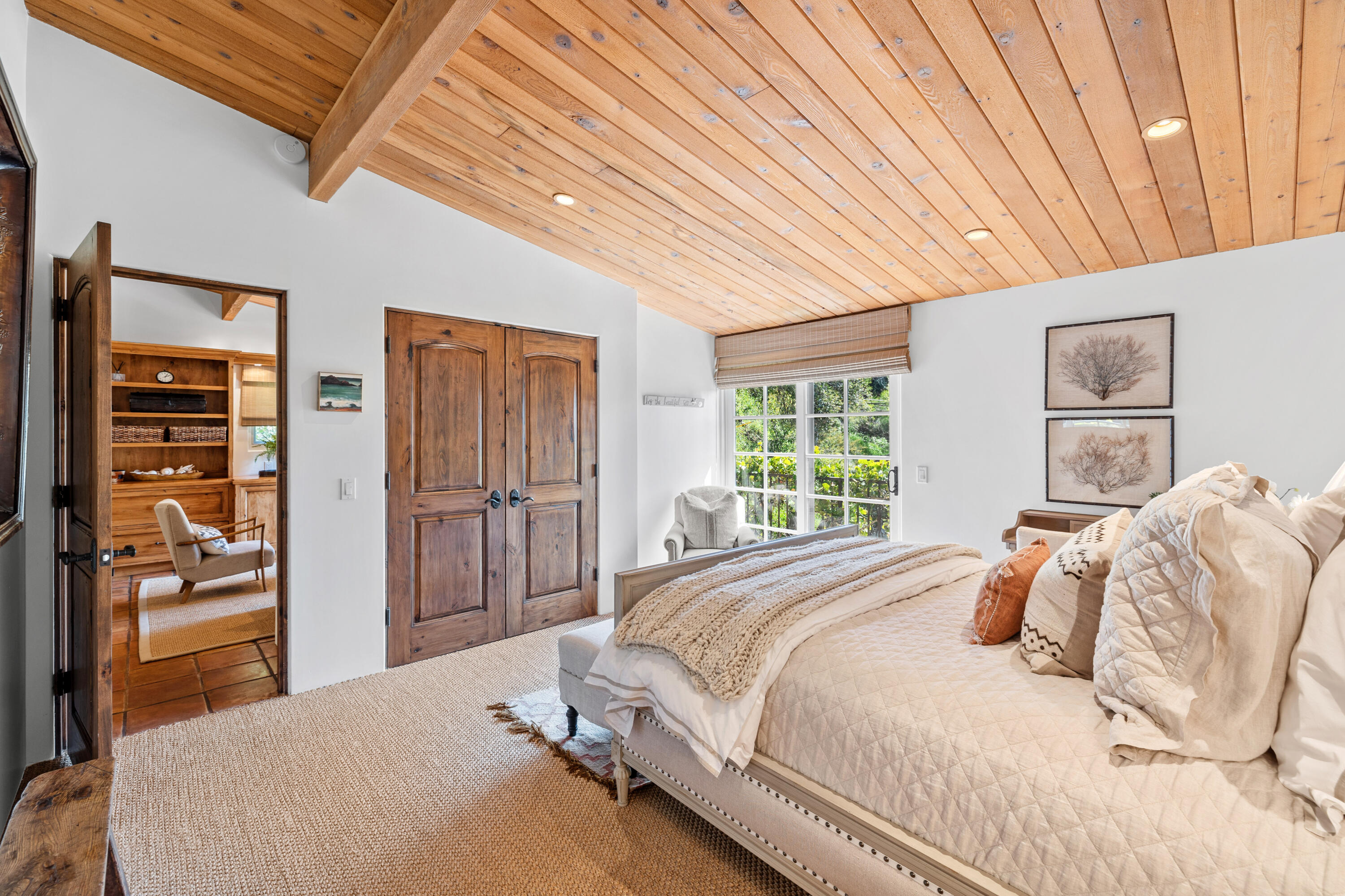 853 Jimeno Road Santa Barbara, CA 93103 - Photo 15 of 27 a bedroom with a bed and a window