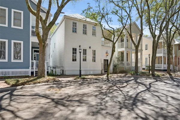 a backyard of a house