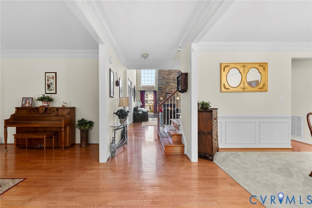 753 Blossom Tree Road Culpeper, VA 22701 - Photo 4 of 68 Foyer featuring wood-finish flooring, white wainsc