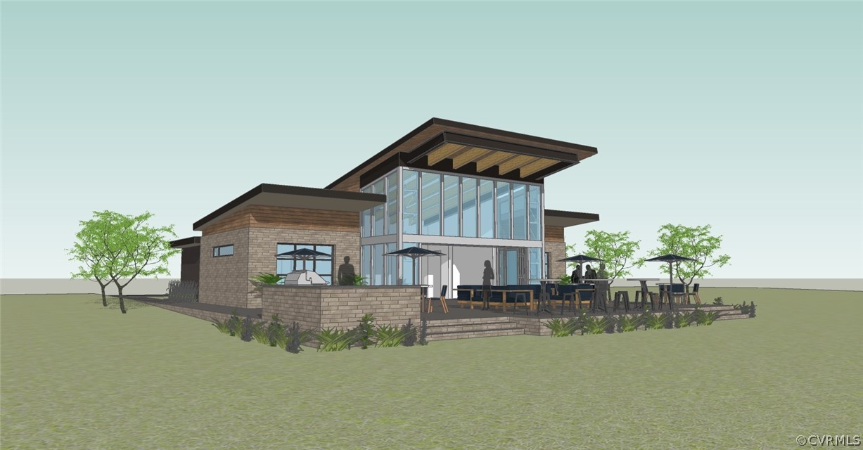 4208 Lind Lane Midlothian, VA 23112 - Photo 32 of 34 a view of a house with a yard patio and dining room