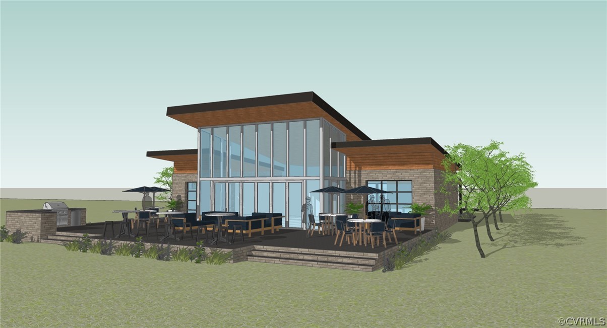 4208 Lind Lane Midlothian, VA 23112 - Photo 33 of 34 a view of pool with lawn chairs and plants