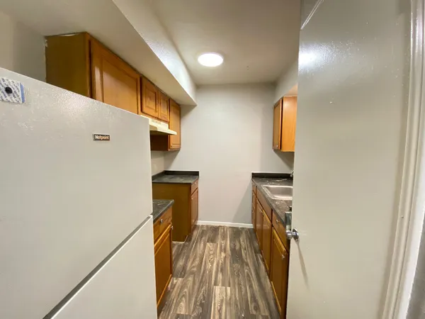 a view of a hallway with entryway