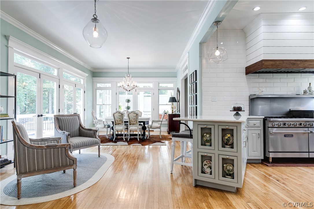 1720 Norwood Road Bruington, VA 23023 - Photo 11 of 50 a living room with furniture wooden floor and a fireplace