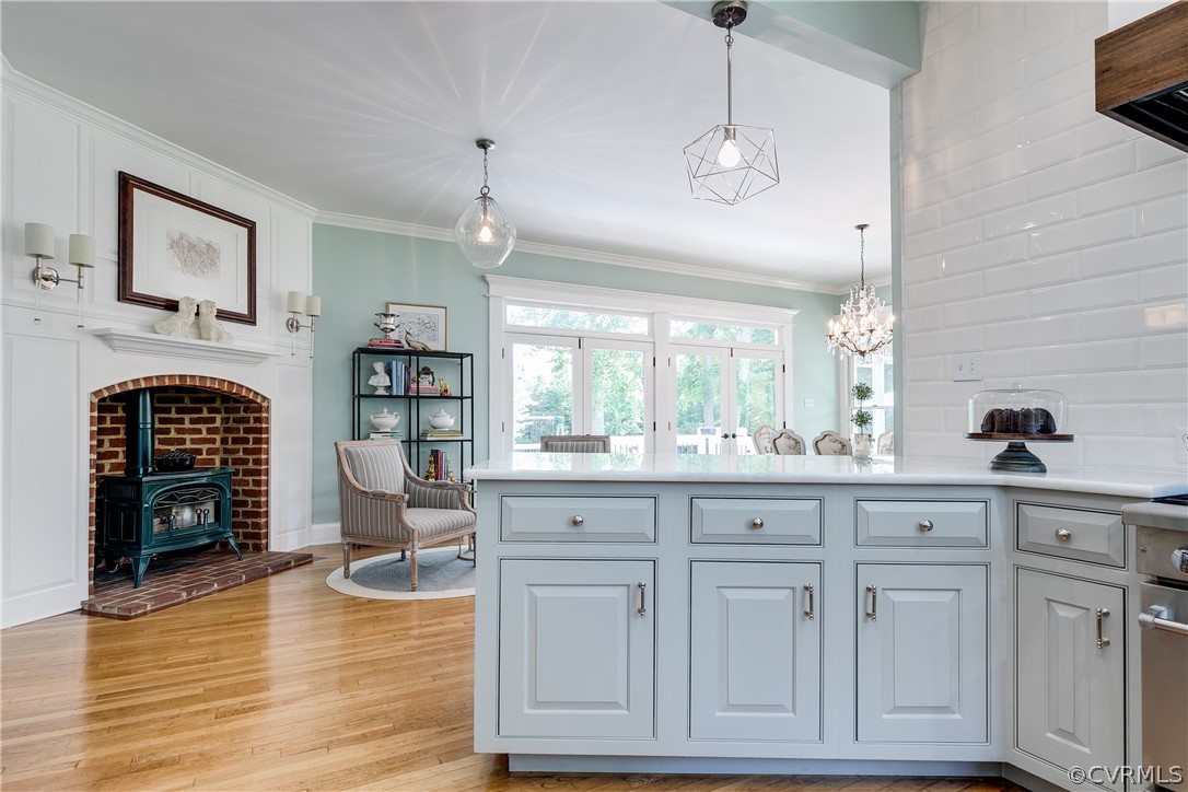 1720 Norwood Road Bruington, VA 23023 - Photo 15 of 50 a living room with fireplace furniture and wooden floor
