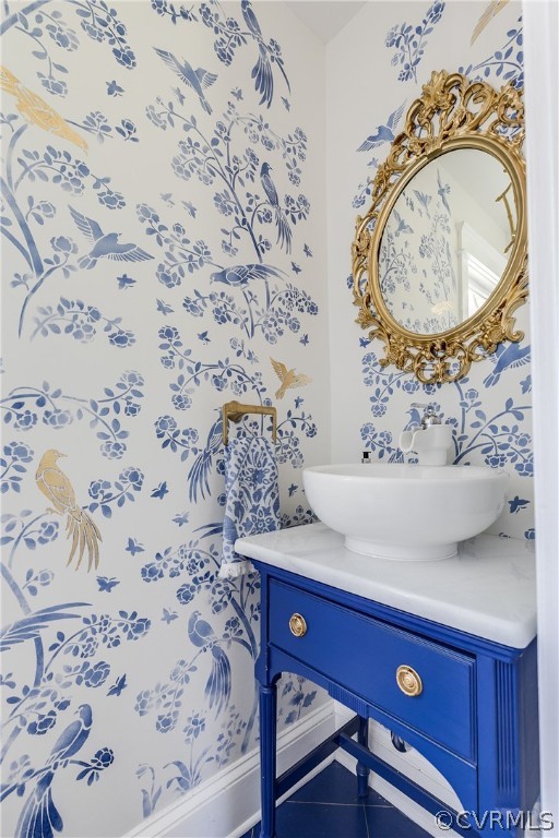 1720 Norwood Road Bruington, VA 23023 - Photo 19 of 50 a bathroom with a sink and a mirror